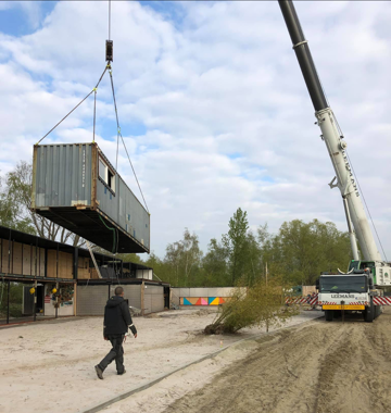 zeecontainer verplaatsen